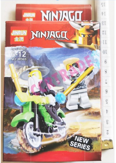 เลโก้นินจา+มอเตอร์ไซด์กล่องใหญ่ 33 ซม.(1x16)