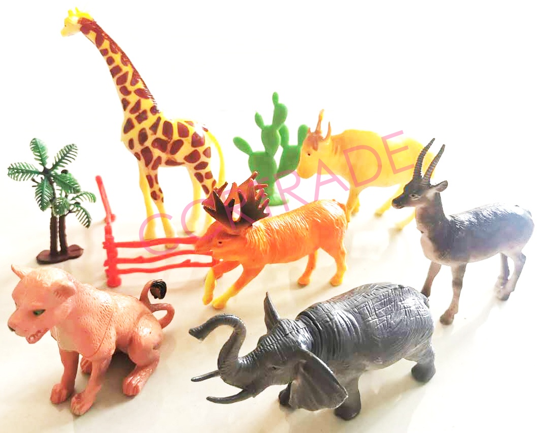 ชุดสัตว์ป่าจัมโบ้ 10 ชิ้นถุง PVC 20.5x29 ซม.(1x3)