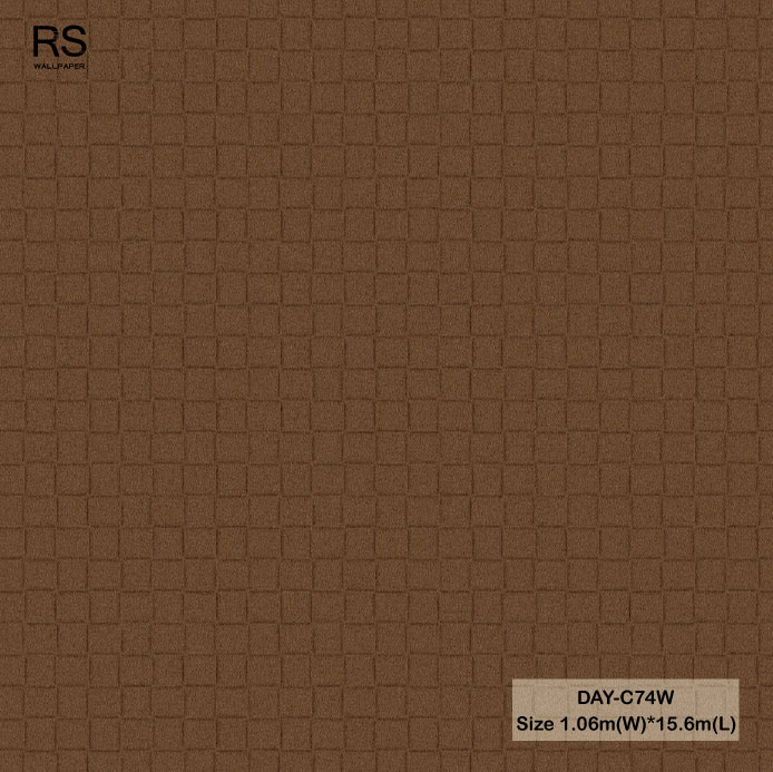 วอลเปเปอร์ลายหนัง สีน้ำตาล DAY-C74W