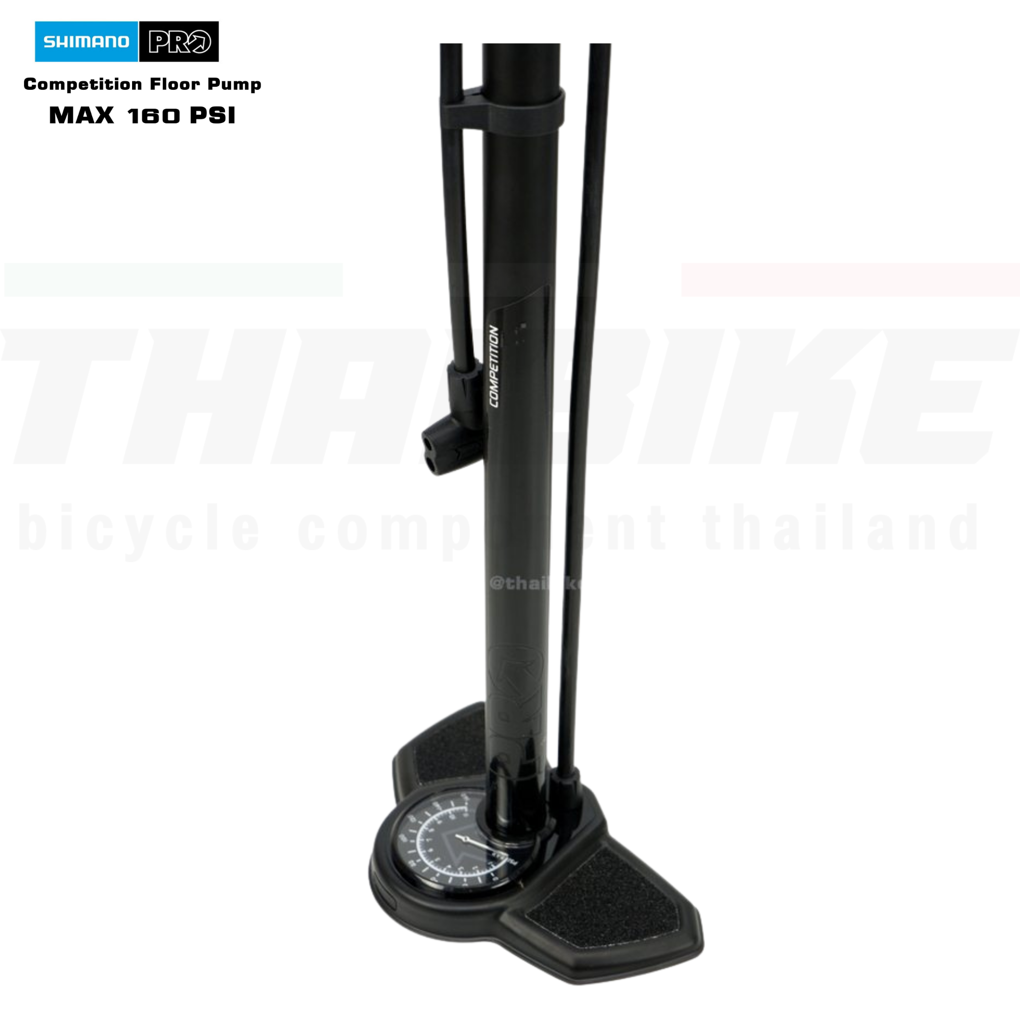 สูบจักรยานแบบตั้งพื้น SHIMANO PRO สูบลมตั้งพื้นรุ่น Competition