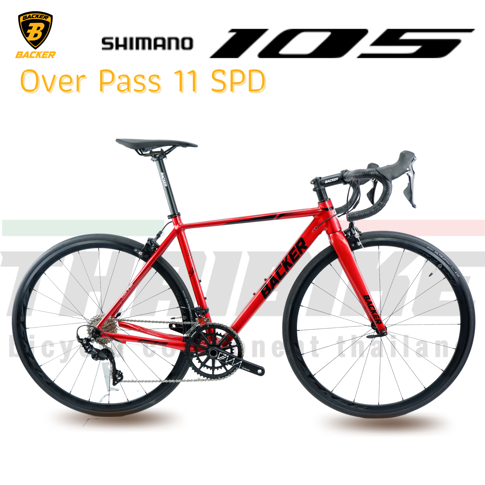 จักรยานเสือหมอบ Backer Over Pass เฟรมอลูมิเนียม SHIMANO 105