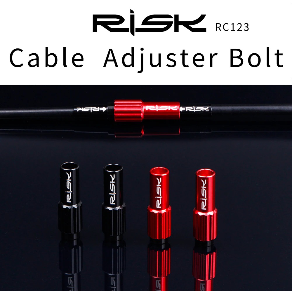 ตัวปรับสายเกียร์ สายเบรค จักรยาน RISK แบบอลูมิเนียม Cable Adjustment Screw