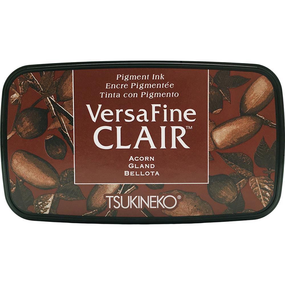 หมึกปั๊มกระดาษ versafine clair_acorn (สีน้ำตาลแดง)