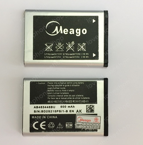 แบตเตอรี่ มอก. Meago สำหรับ Samsung C3303/W2652 - AB553446BU (ส่งฟรี)