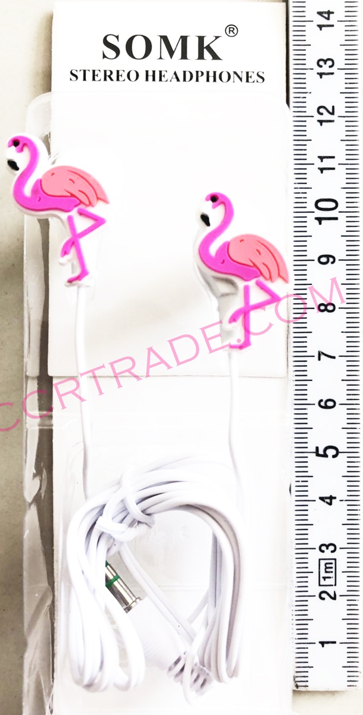 หูฟังการ์ตูนกล่อง ลายฟามิงโก้ 15 ซม.