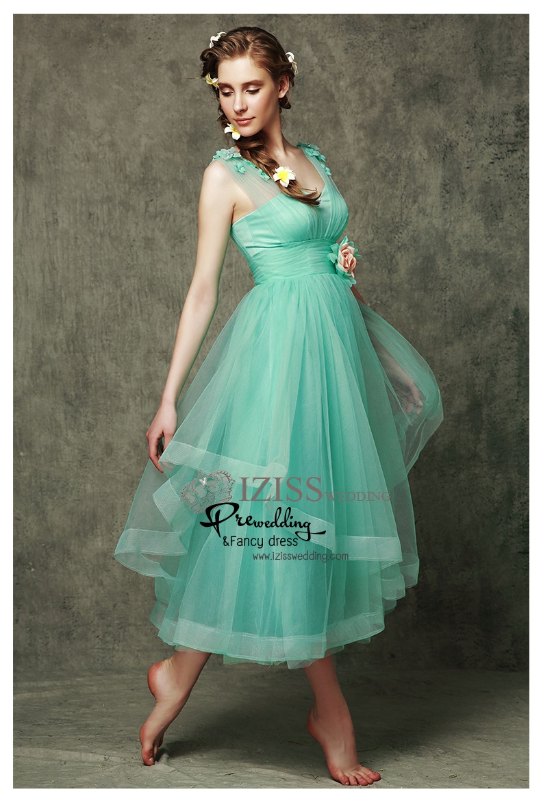 ฺBM0104 - พรีออเดอร์ ชุดเพื่อนเจ้าสาวราตรียาวสีเขียวมินท์