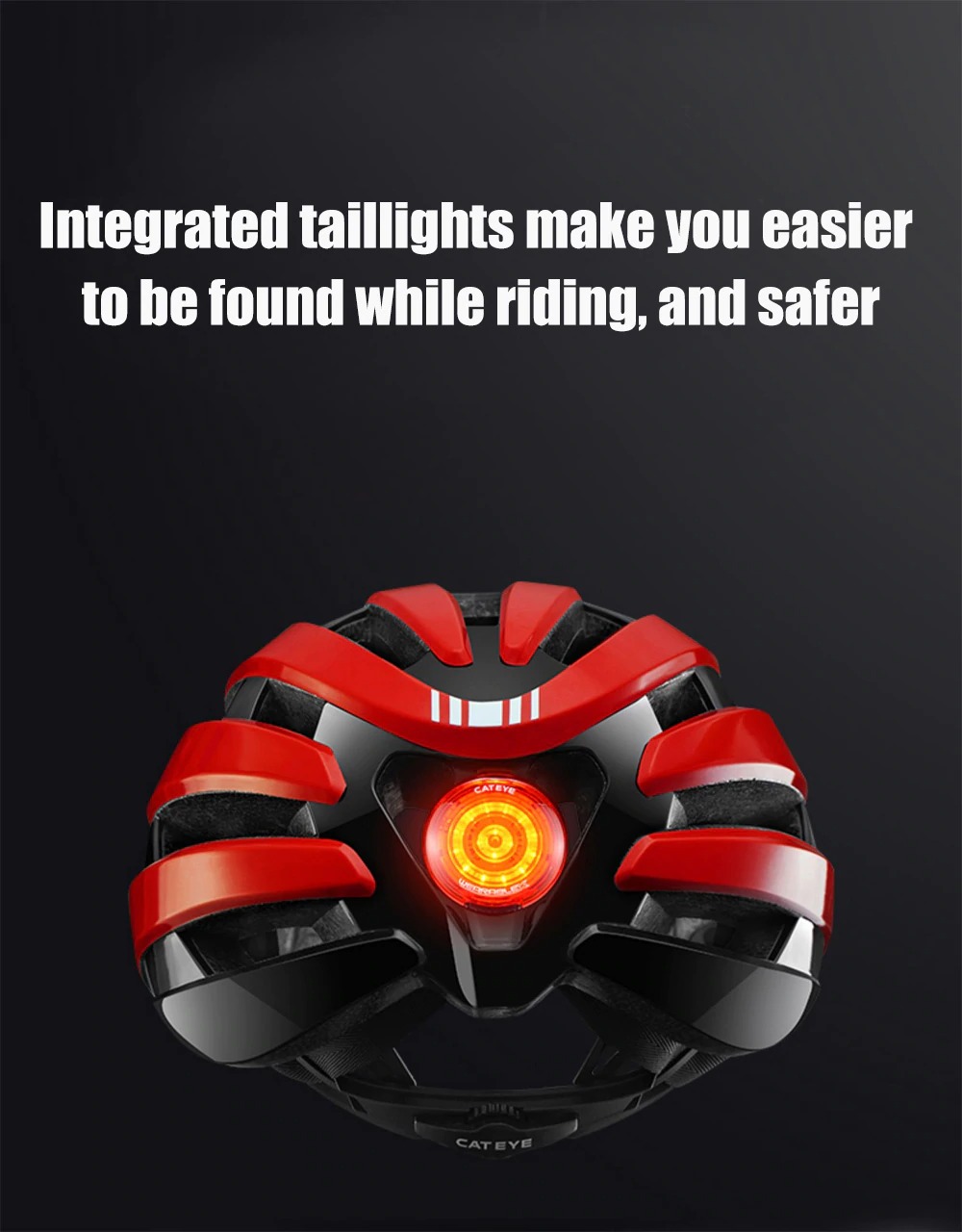 แท้ หมวกกันน็อคจักรยาน เสือหมอบ เสือภูเขา CATEYE Cycling Helmet Detachable Taillight Ultralight