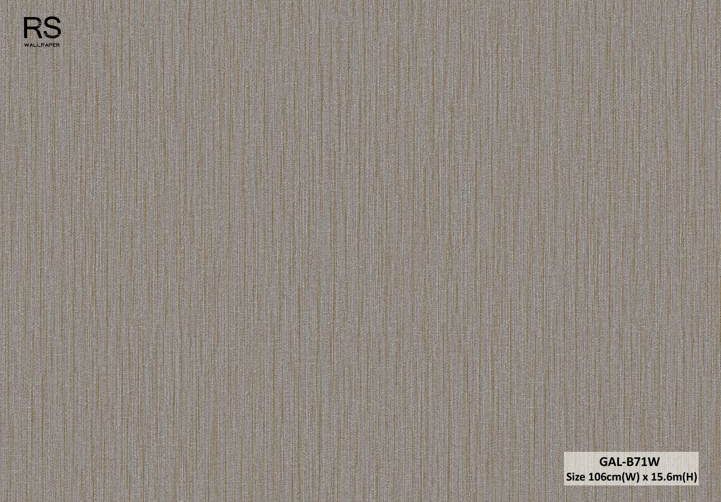 วอลเปเปอร์สีน้ำตาลปนเส้นทอง GAL-B71W