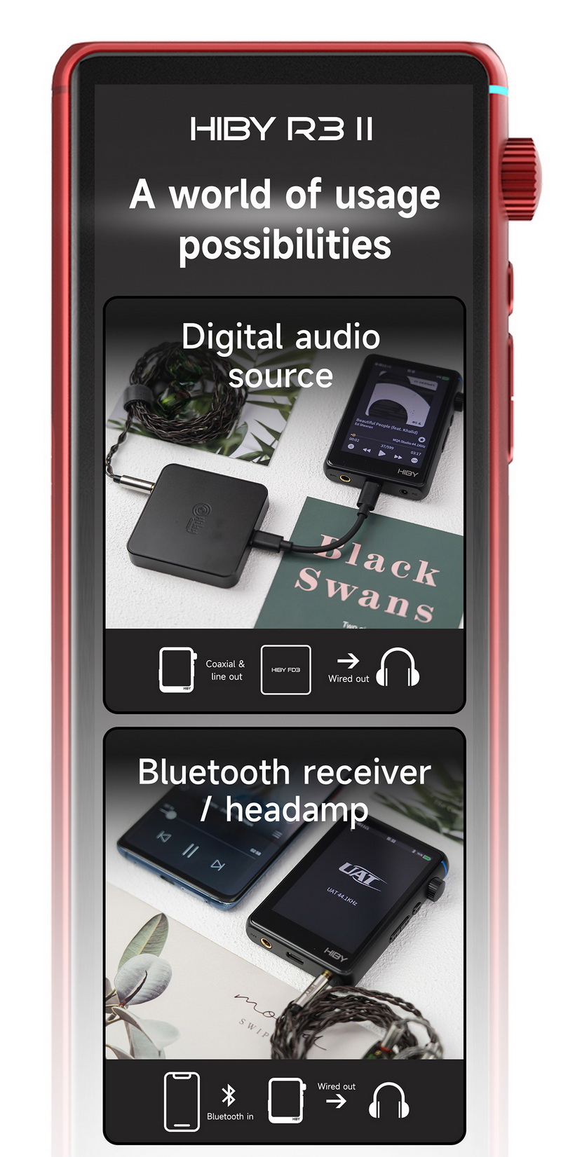 Hiby R3ii DAP พกพาที่แท้จริง สมญานาม Music Treasure Box ประกันศูนย์ไทย