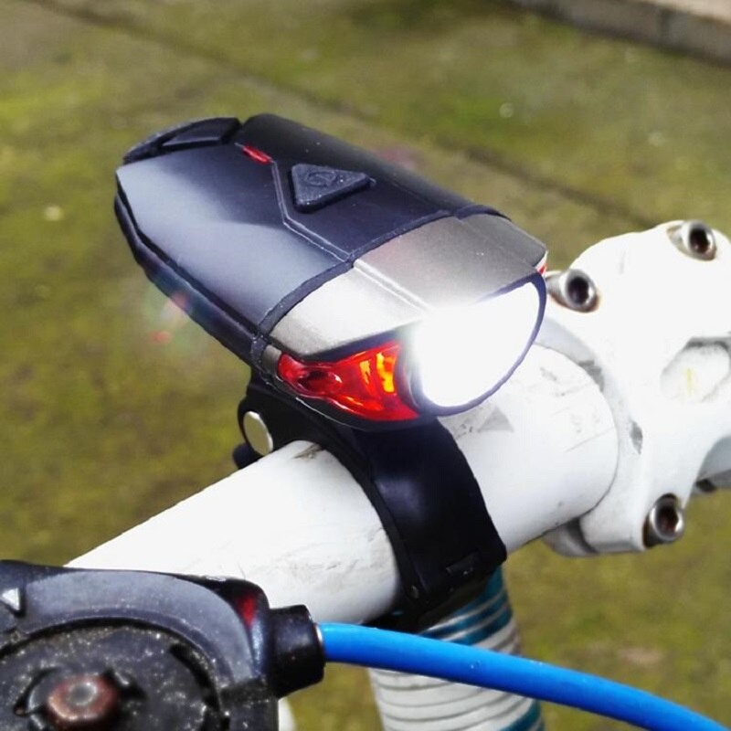 ไฟหน้าจักรยาน BUG HJ-039 SUPER LAVA 300Lumen ชาร์จ USB แถมที่ติดหมวก ติดเมาส์