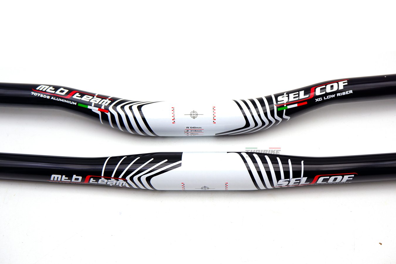 แฮนด์จักรยานเสือภูเขาอลูมิเนียม SELCOF XC 31.8 แบบตรง แบบยก