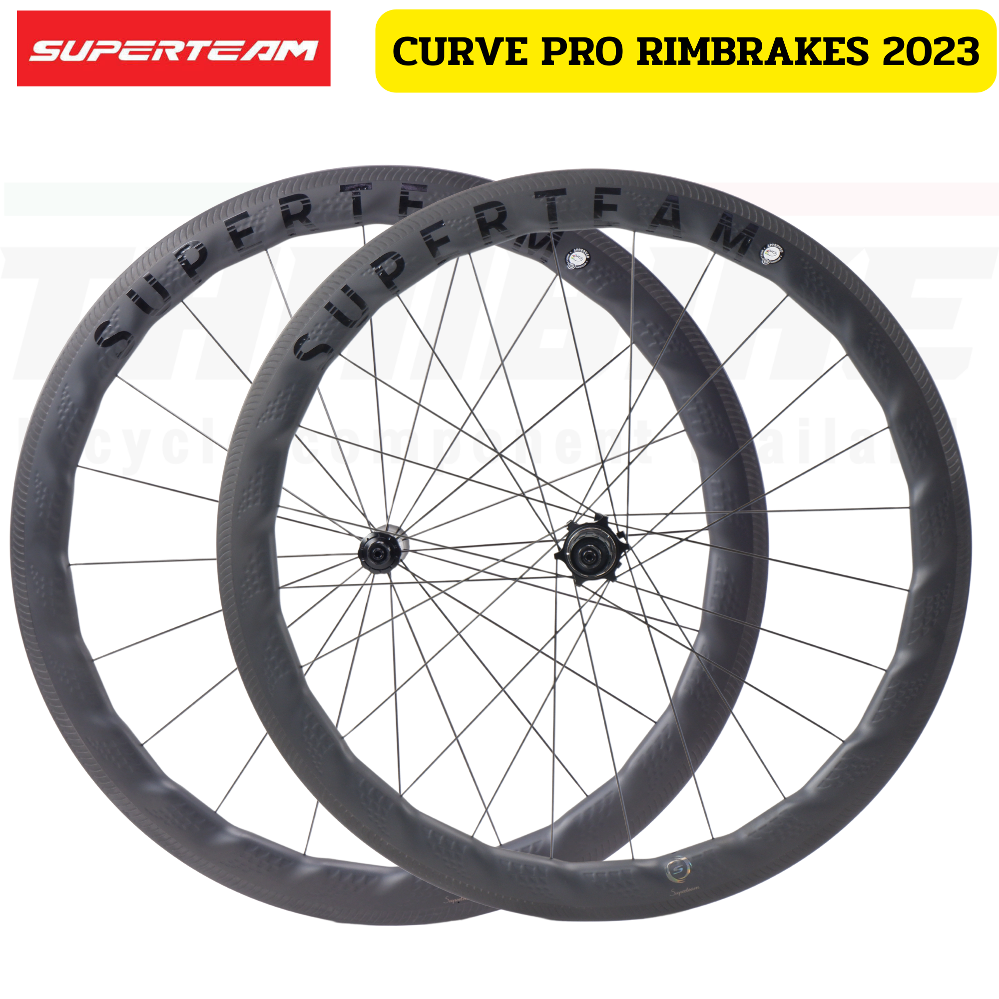 ล้อจักรยานเสือหมอบคาร์บอนดิสก์เบรค/ริมเบรค Superteam curve pro 2 DISCBRAKE/RIMBRAKES
