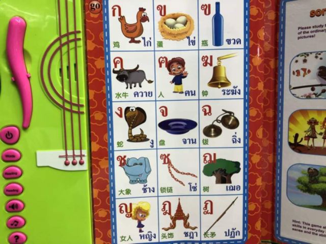 สมุดเสียงสามภาษา ไทย จีน อังกฤษ