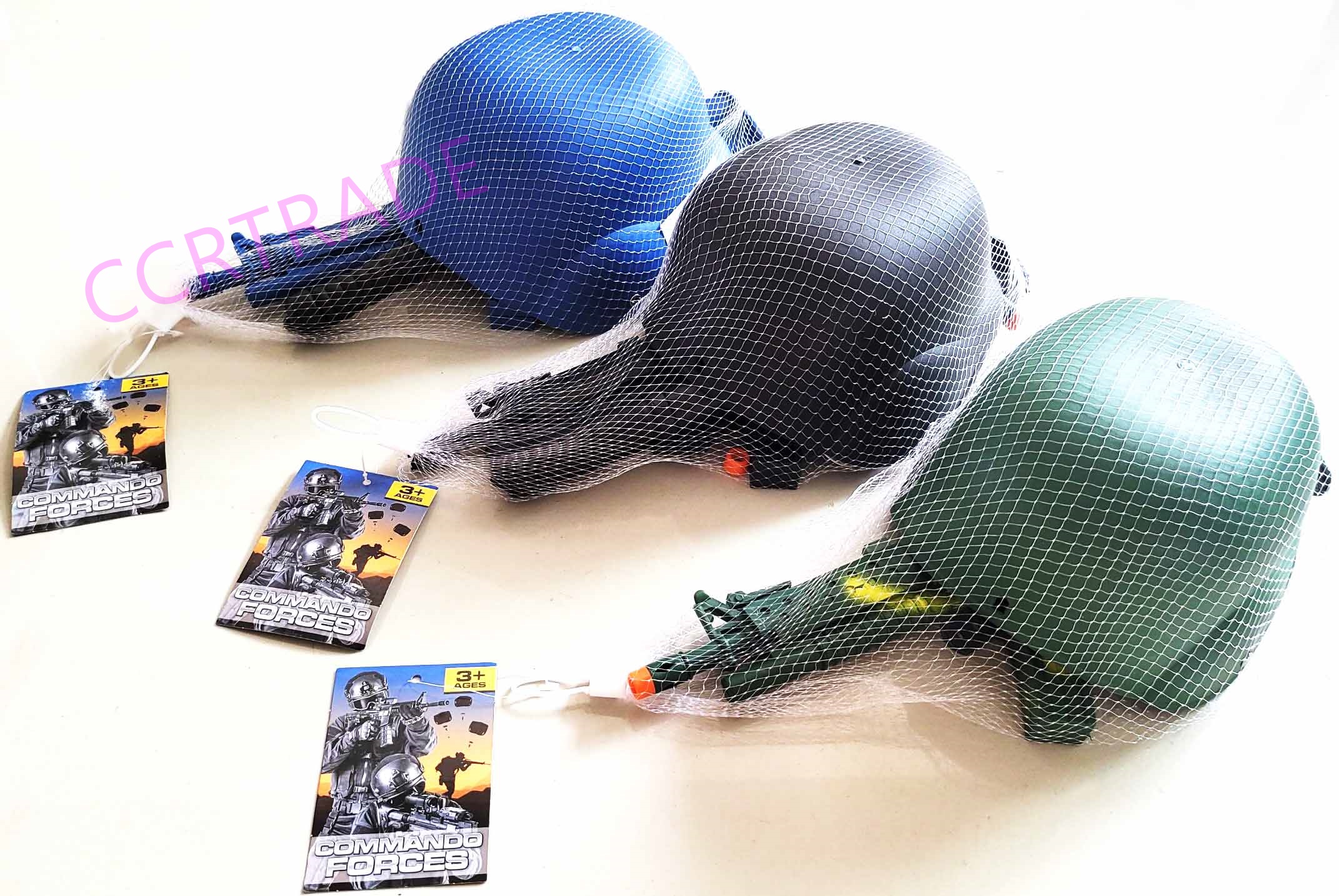 เซ็ทคอมมานโด+ปืน M16 ถุงตาข่าย 19x48 ซม.(1x3)