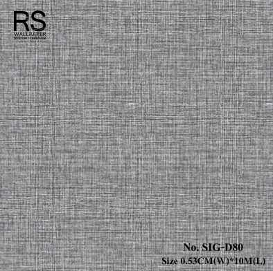 วอลเปเปอร์ สีเทาเข้ม ลายผ้า No.SIG-D80