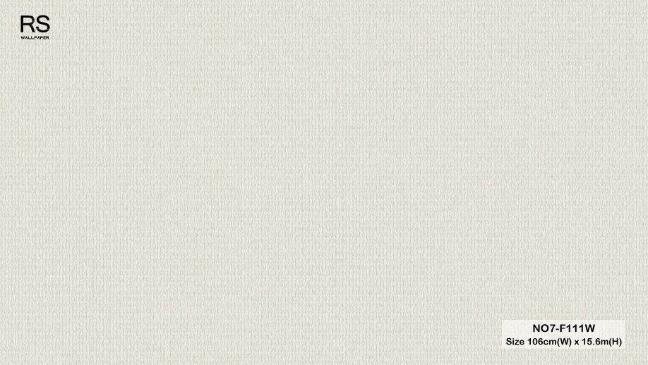 วอลเปเปอร์ สีครีม Ivory NO7-F111W