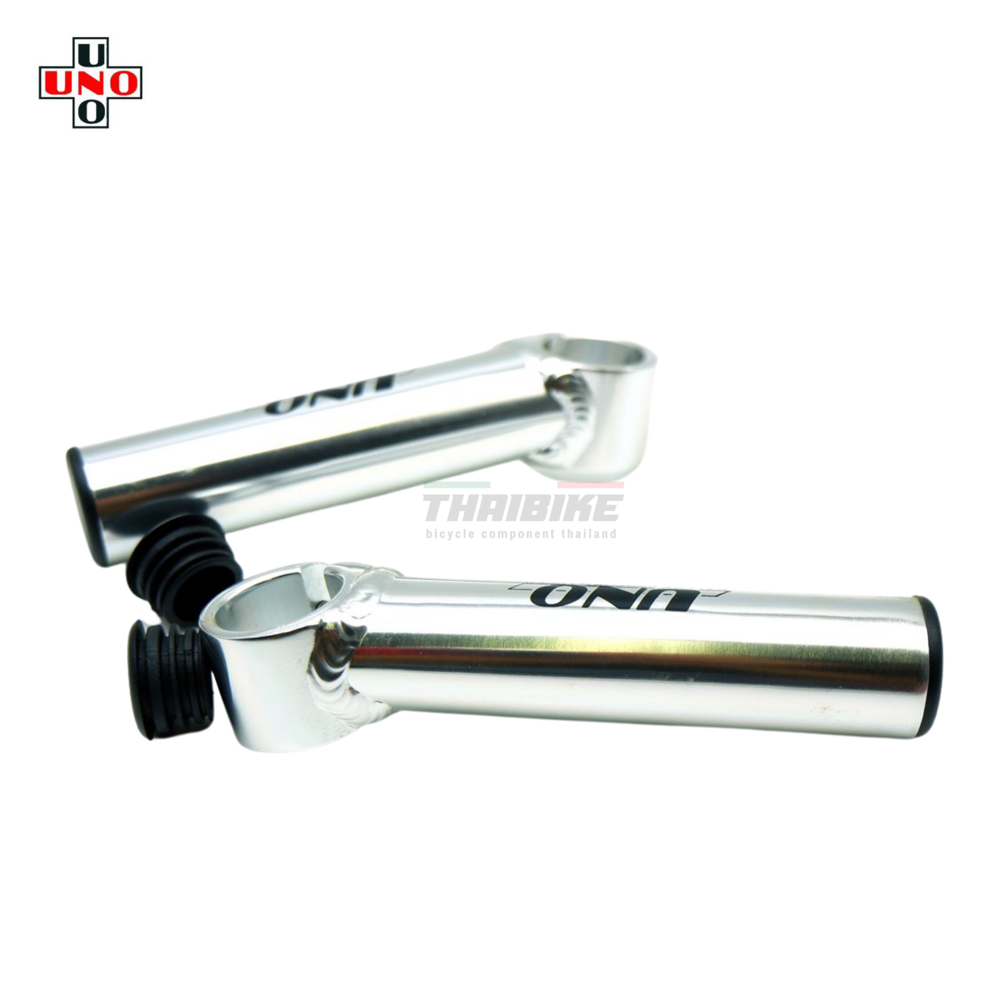 บาร์เอนติดจักรยานแบบอลูมิเนียม UNO งานไต้หวัน สีเงิน