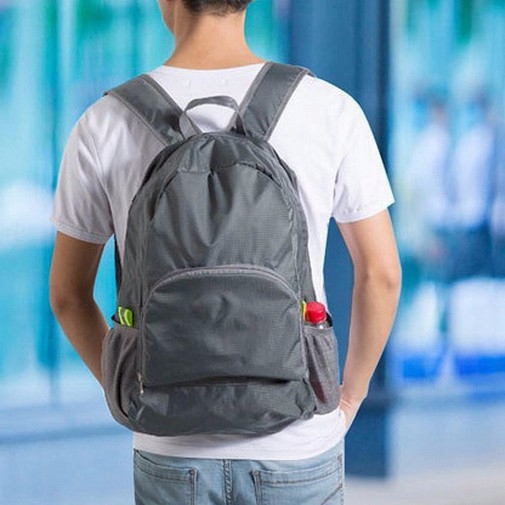 เป้พับ จักรยาน ใส่หมวก