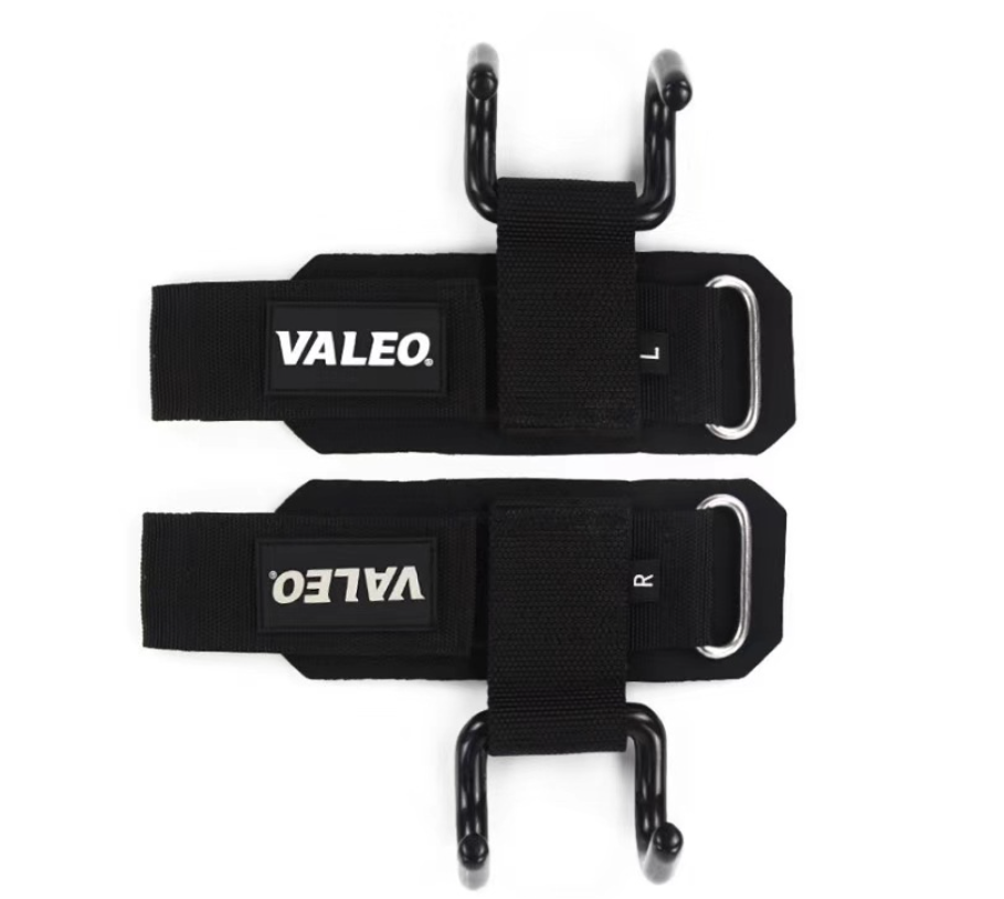 สแตรปส์รัดข้อมือยกน้ำหนัก แบบมีตะขอ Valeo Weight Lifting Hooks