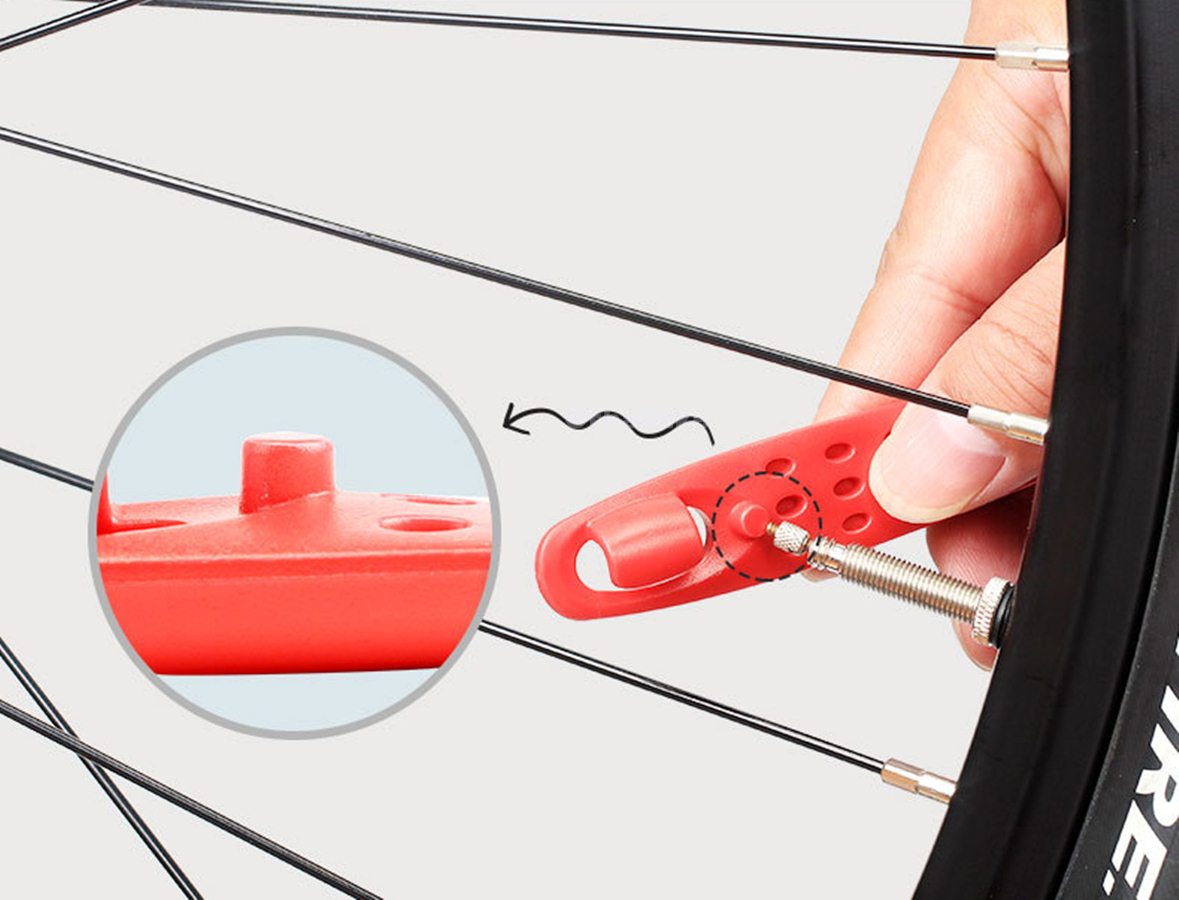 ที่งัดยางจักรยานแบบพลาสติก ชุดปะยาง TOOPRE งานดี แข็งแรง(สีแดง)