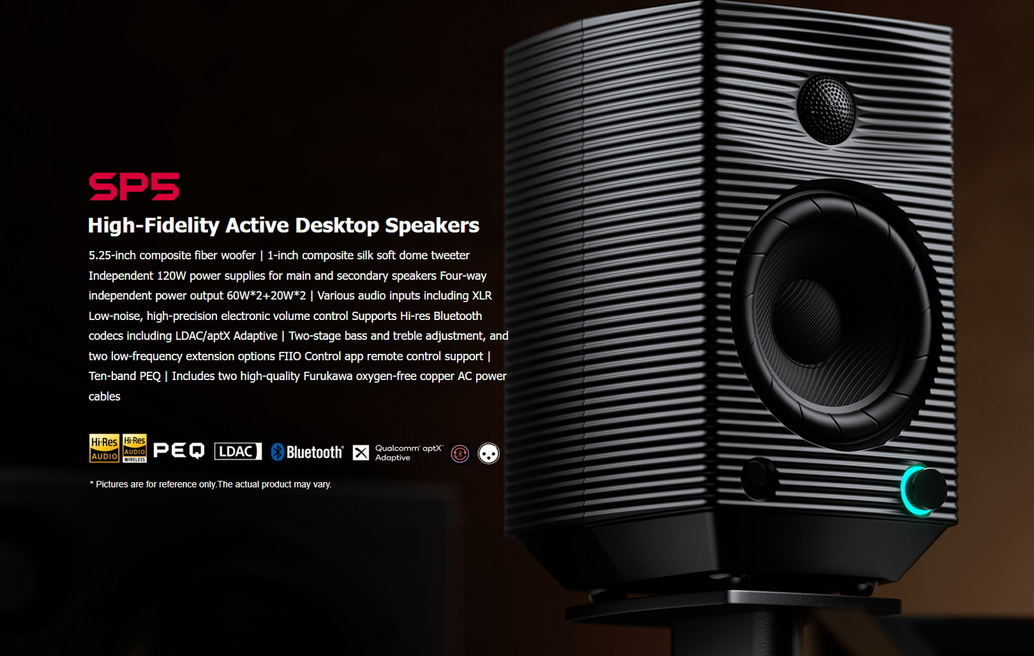 <PreOrder> FiiO SP5 สุดยอดลำโพง Active Speakers ความละเอียดสูง รองรับ LDAC, Dual Hi-Res ประกันศูนย์ไทย