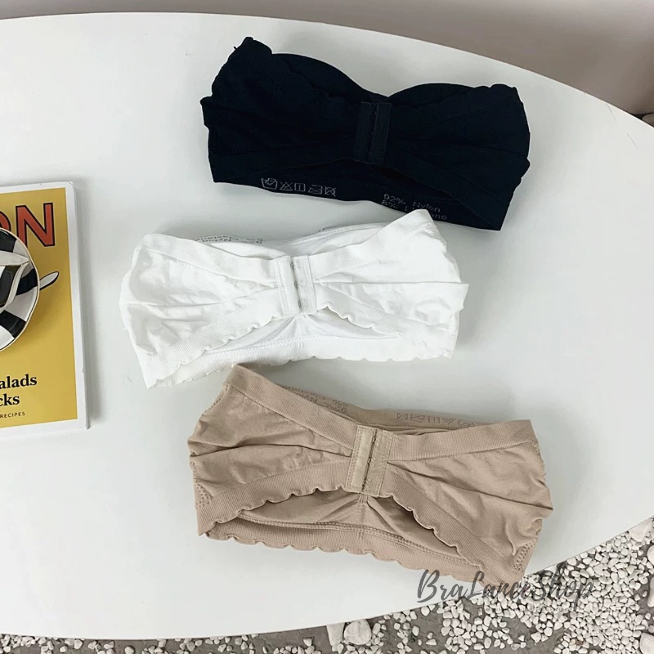 BLS✿NB051 เกาะอกผ้าทอตะขอหลัง