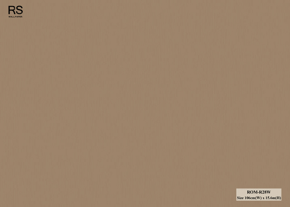 วอลเปเปอร์สีพื้นน้ำตาลทอง ROM-R28W