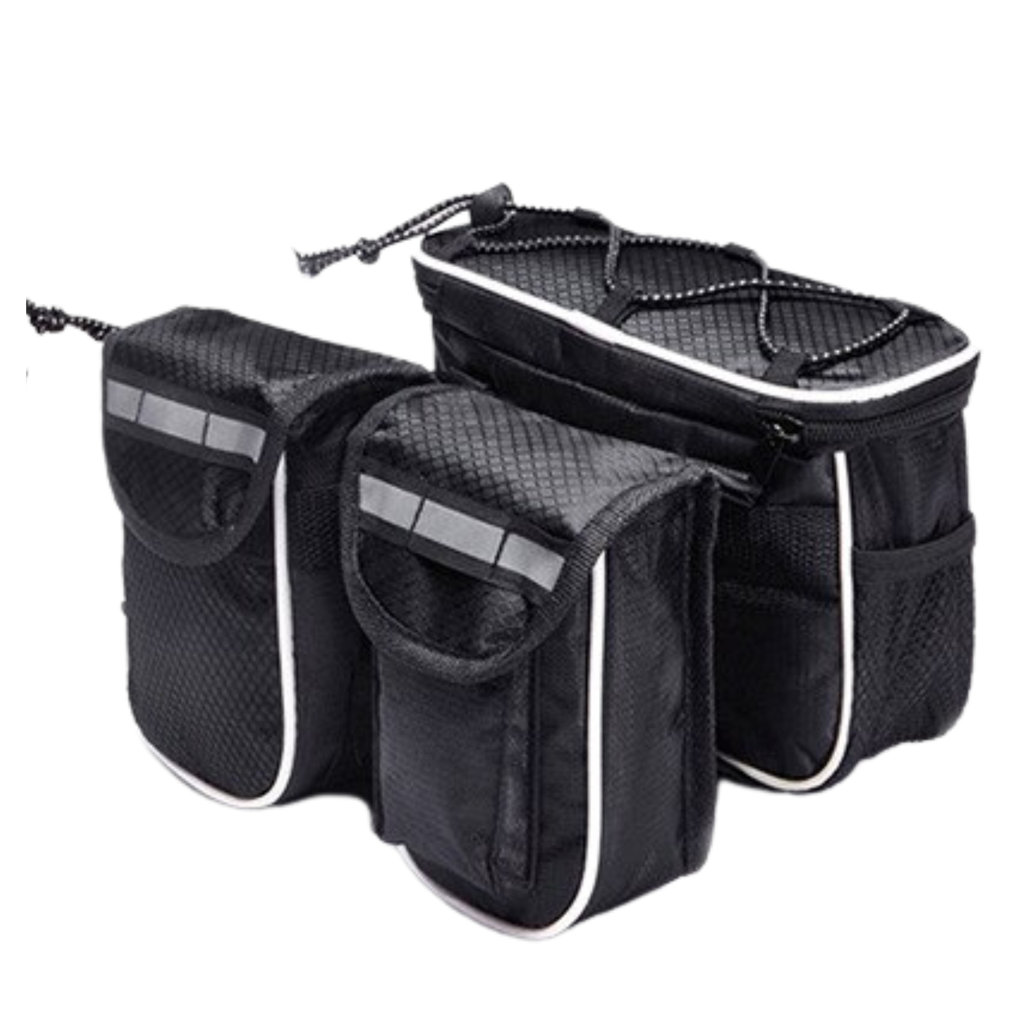 กระเป๋าพาดเฟรมหน้าจักรยานใบใหญ่ 2 ใบ กระเป๋าจักรยาน