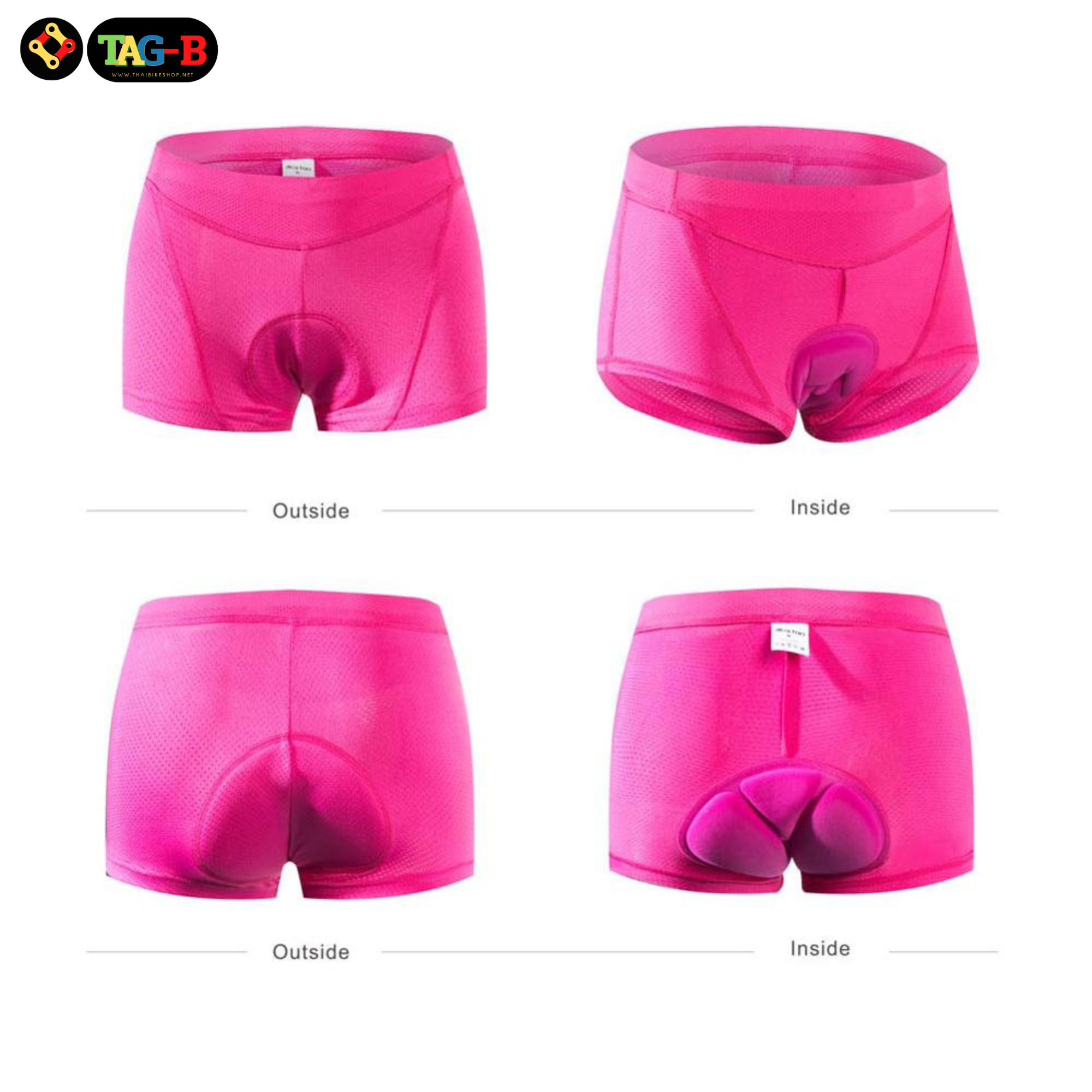 boxer บอกเซอร์ปั่นจักรยานแบบเจล สำหรับผู้หญิง กางเกงจักรยาน