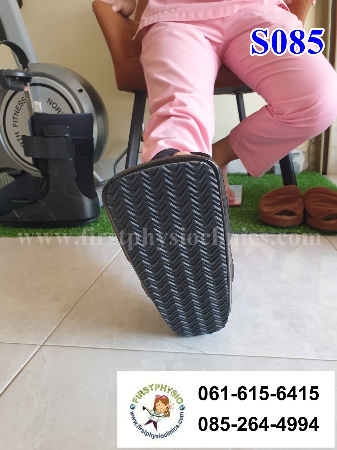 รองเท้าเฝือกลม แบบสั้น / เฝือกลม /รองเท้าหลังถอดเฝือก / รองเท้าเฝือก (air cast)/อุปกรณ์ช่วยพยุงเท้าและข้อเท้า เฝือกเท้าและข้อเท้า ป้องกันการกระแทกลดอาการบาดเจ็บ ป้องกันกระดูกเคลื่อนผิดที่