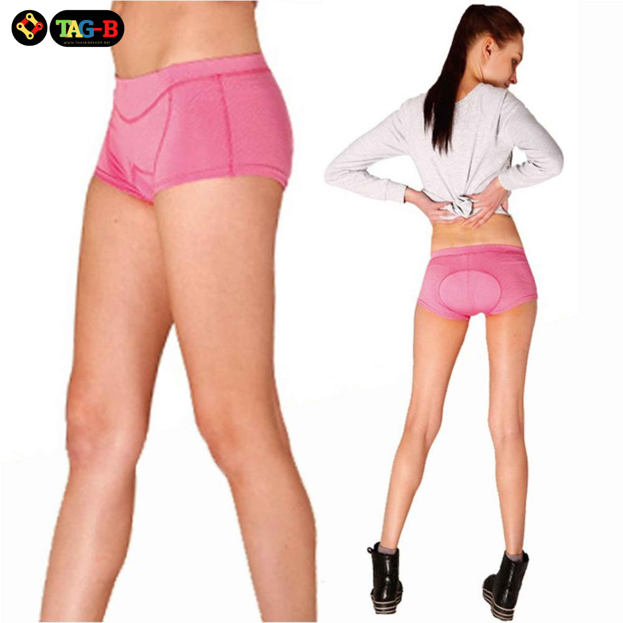 boxer บอกเซอร์ปั่นจักรยานแบบเจล สำหรับผู้หญิง กางเกงจักรยาน