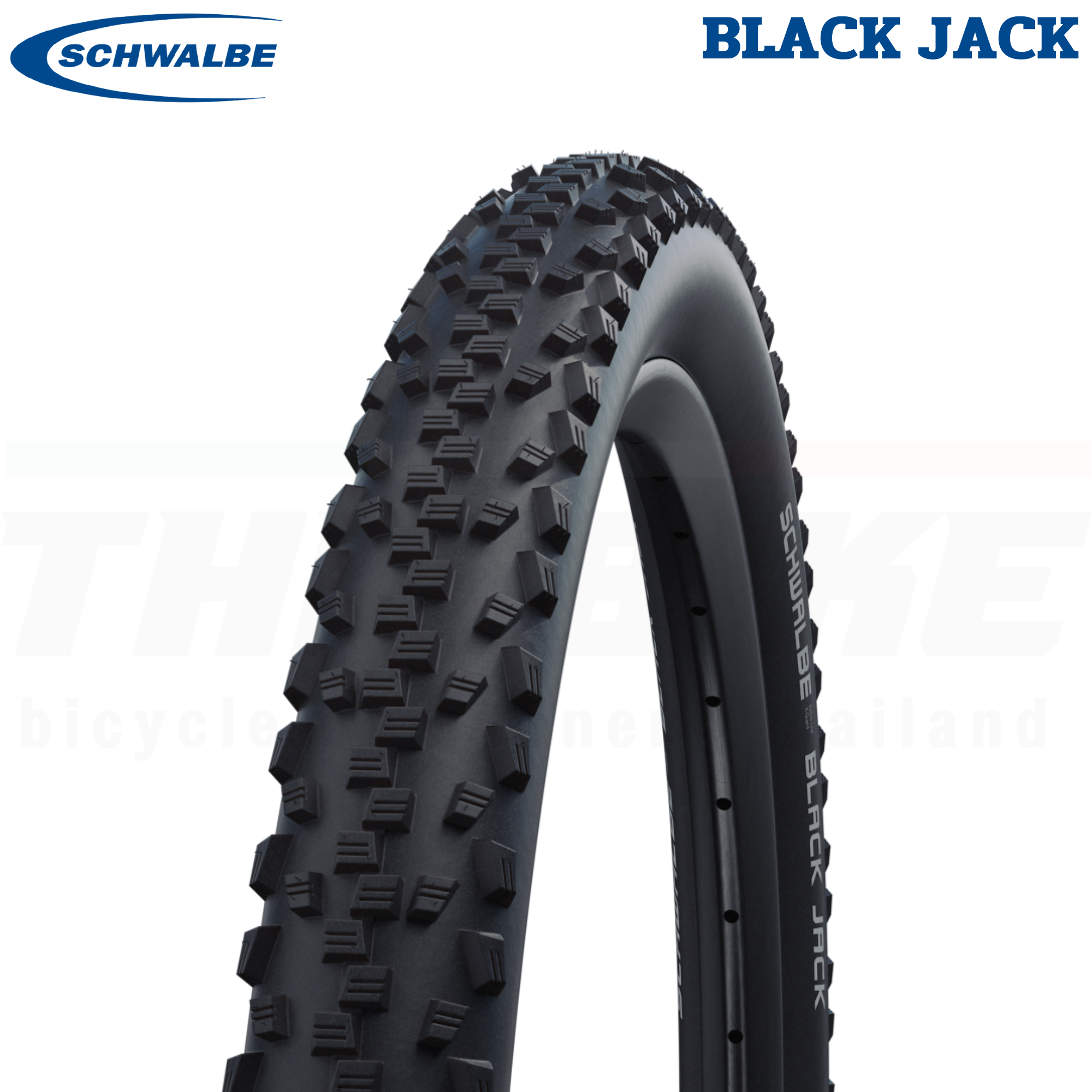 ยางนอกจักรยาน SCHWALBE MTB รุ่น BLACK JACK ขอบลวด 26X2.10 26X2.25