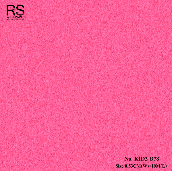 วอลเปเปอร์พื้นสีชมพูบานเย็น No.KID3-B78