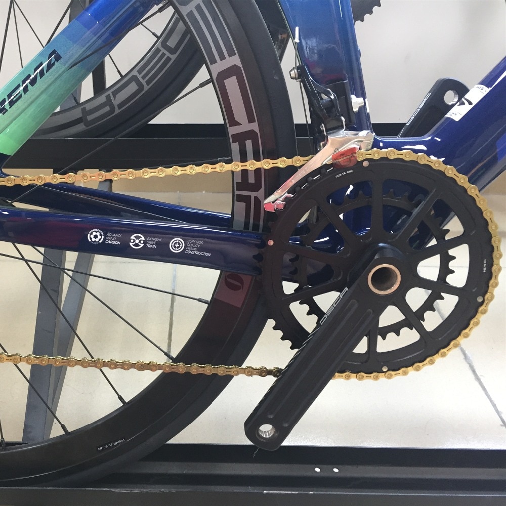 โซ่จักรยาน YBN 10/11spd. สีทอง 116L Ti-N Gold SLA 11 for SHIMANO, CAMPAGNOLO AND SRAM