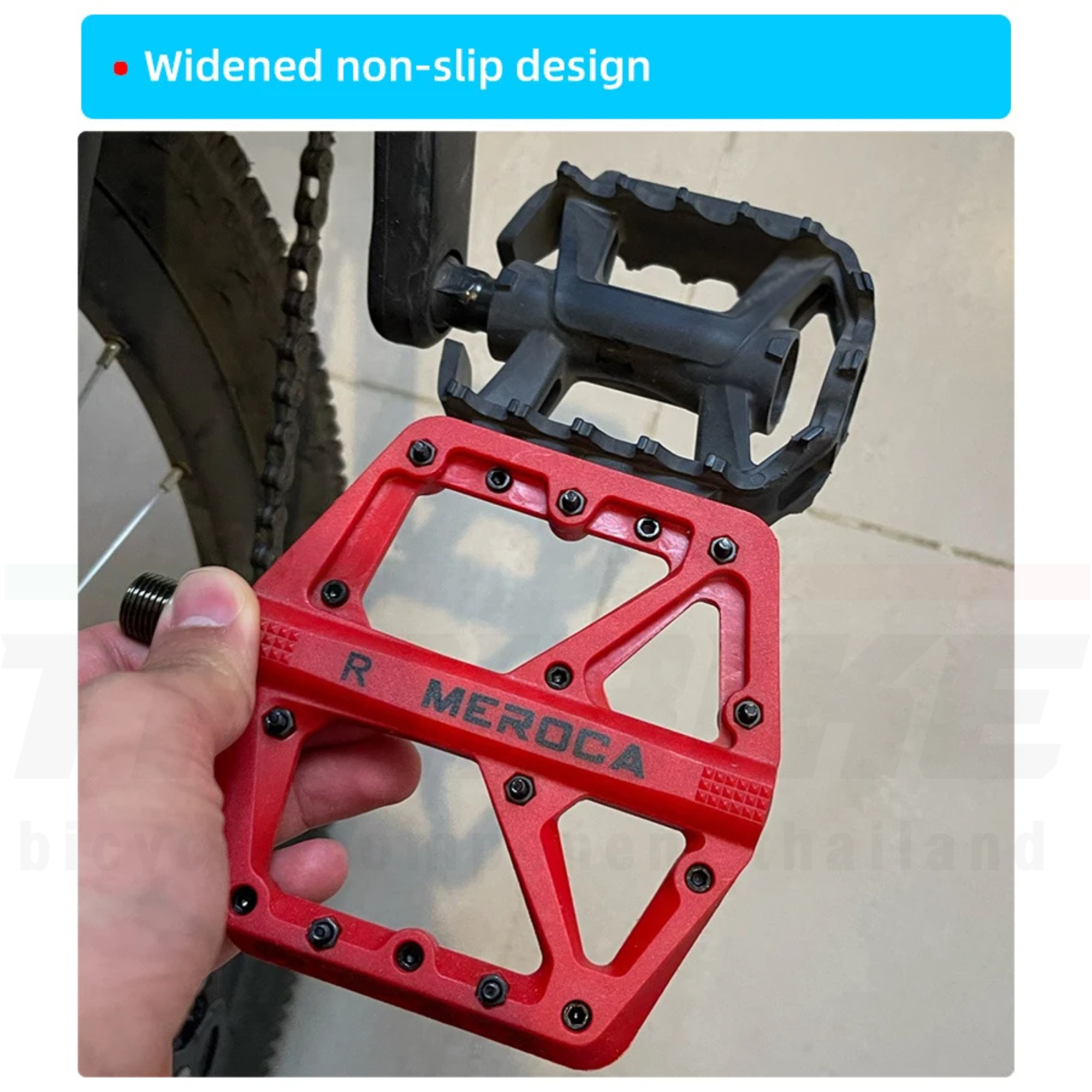 บันไดจักรยานเสือหมอบ เสือภูเขา MEROCA MTB Road Bicycle Ultra Light Pedal