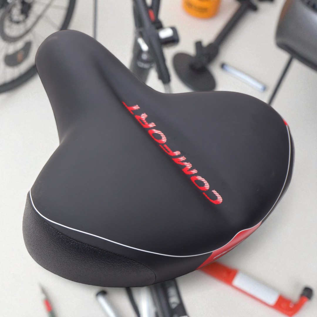 เบาะจักรยาน Comfort ขนาดใหญ่พิเศษ 30×32 ซม. สำหรับเบาะกว้าง นุ่มนั่งสบาย