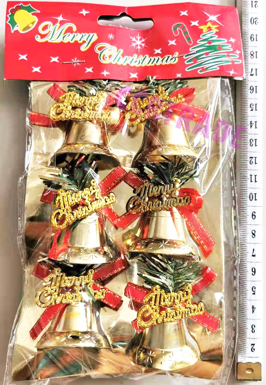 ชุดประดับปีใหม่ ระฆังใหญ่ 6 ชิ้น 20 ซม.