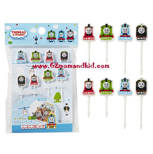 ++พร้อมส่ง++ ที่จิ้มอาหาร ขนม ผลไม้ ลาย รถไฟโทมัสและเพื่อน Thomas and Friends สินค้า 1 แพ็ค มี 8 ชิ้น 4 ลาย สินค้านำเข้าจากญี่ปุ่นแท้ค่ะ
