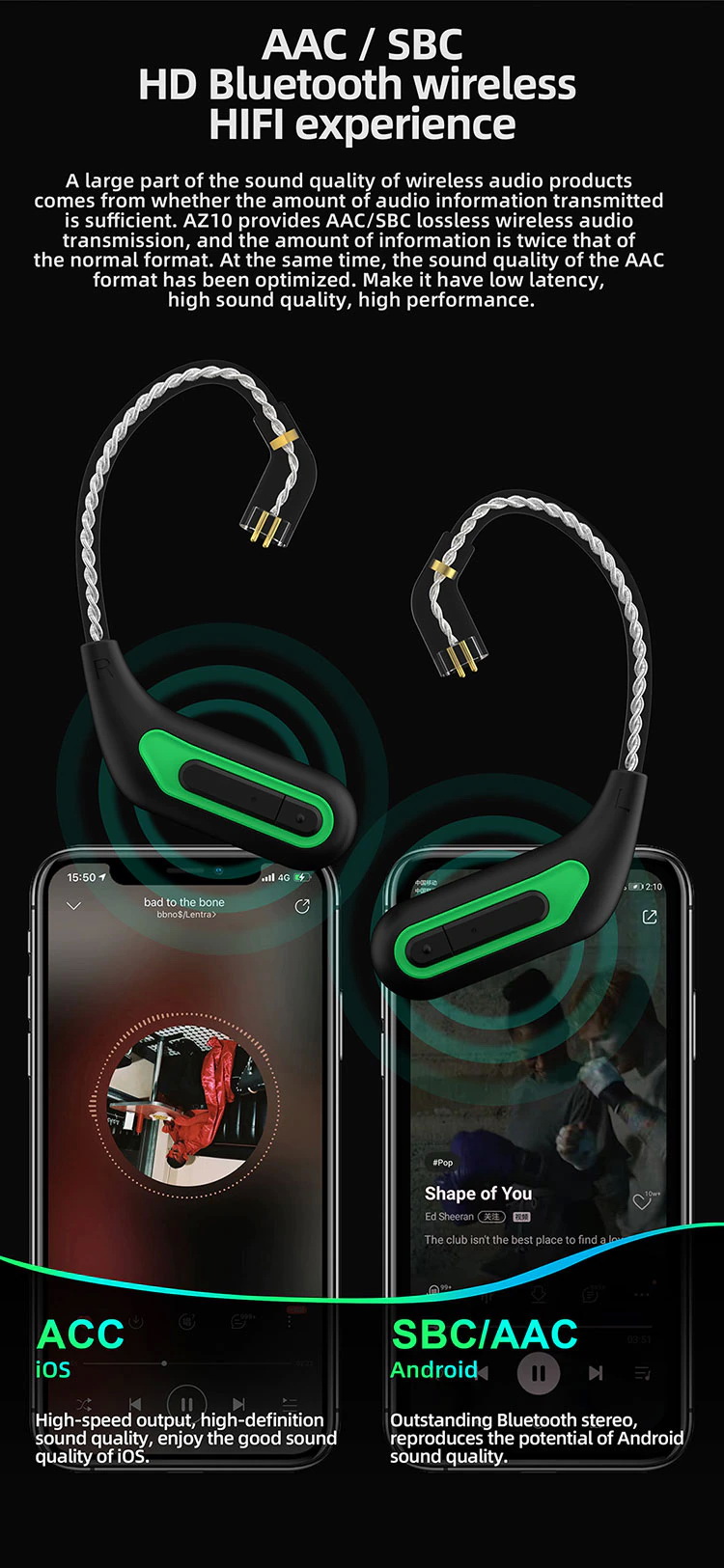 ขาย KZ AZ10 Module Bluetooth 5.2 อัพเกรดหูฟังให้ไร้สาย