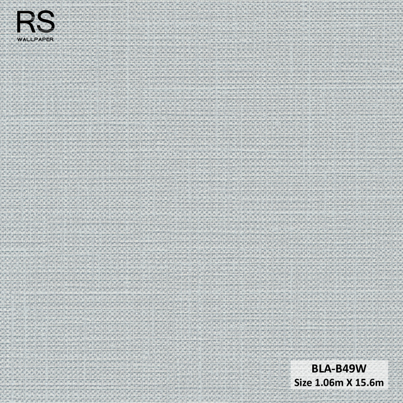 วอลเปเปอร์ลายผ้า สีเทา BLA-B49W