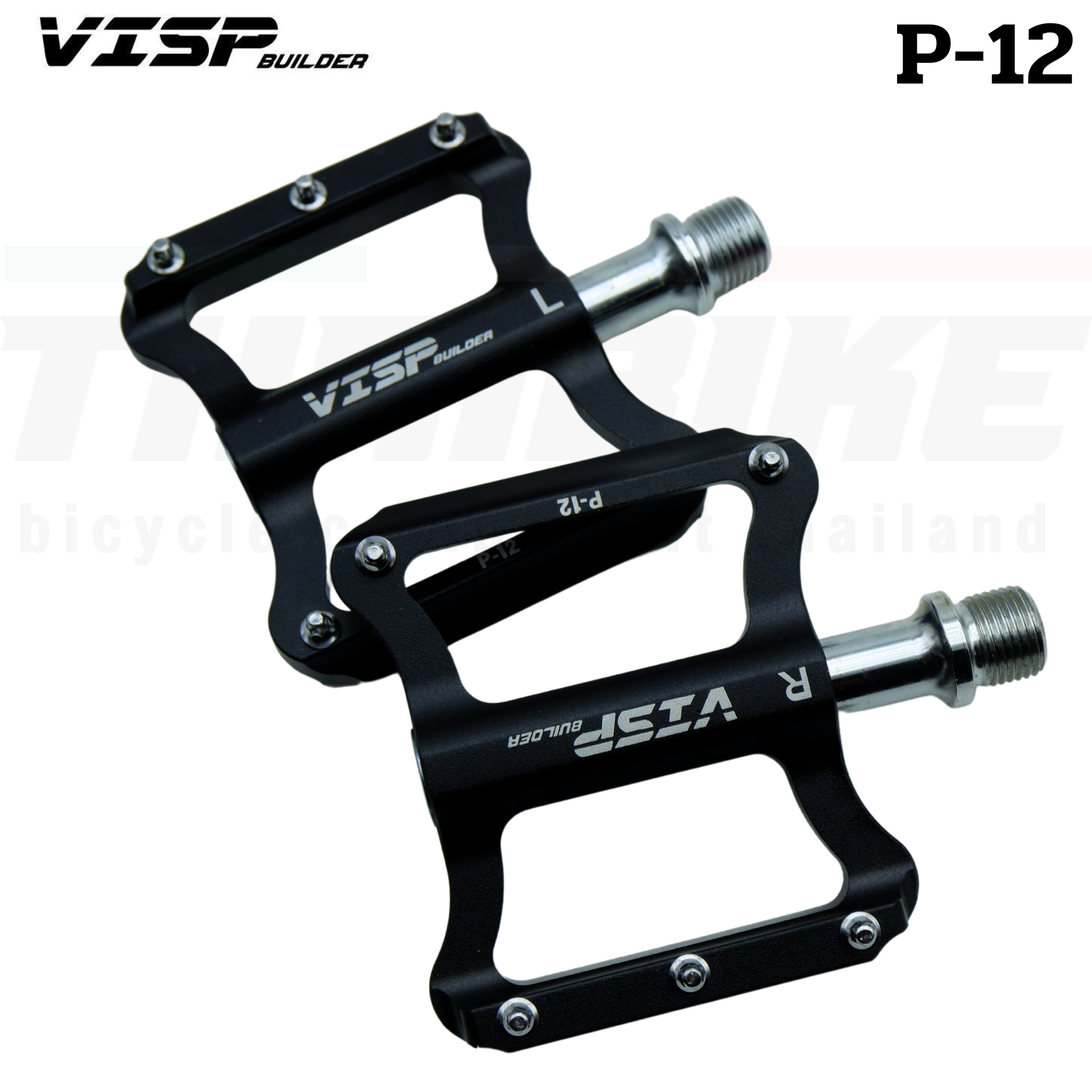 บันไดจักรยานเสือหมอบ เสือภูเขา VISP P-11 P-12 อลูมิเนียม น้ำหนักเบา งานCNC