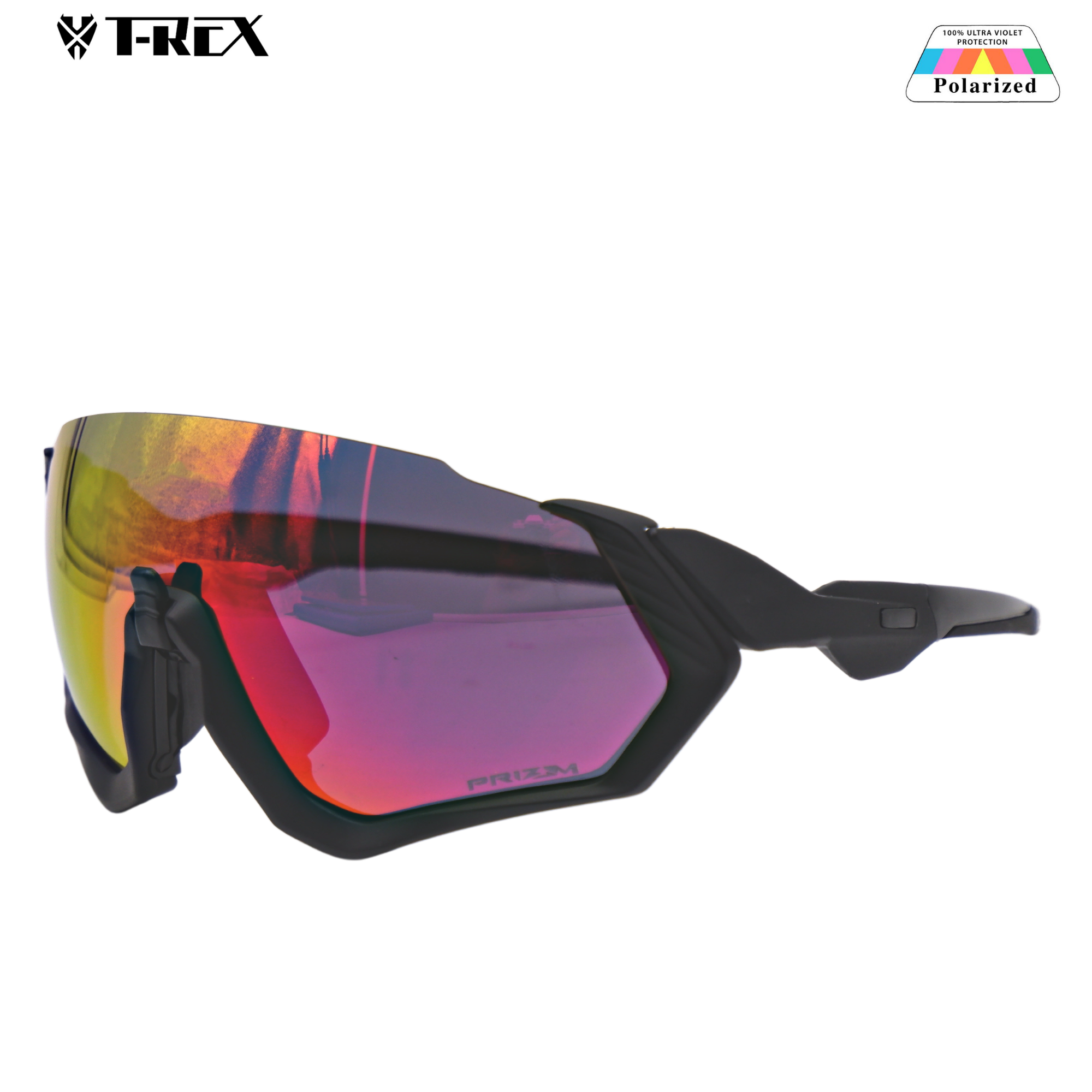 แว่นตาปั่นจักรยานแบบเปลี่ยนเลนส์ T-REX S1234 พร้อมกล่อง ผ้าเช็ดแว่น