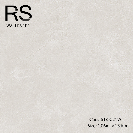 วอลเปเปอร์ลายปูนเปลือยพื้นสีเทาอ่อน ST3-C21W