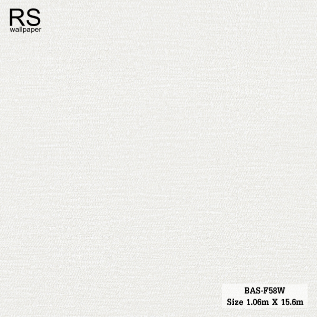 วอลเปเปอร์ ลายผ้าสีครีม BAS-F58W