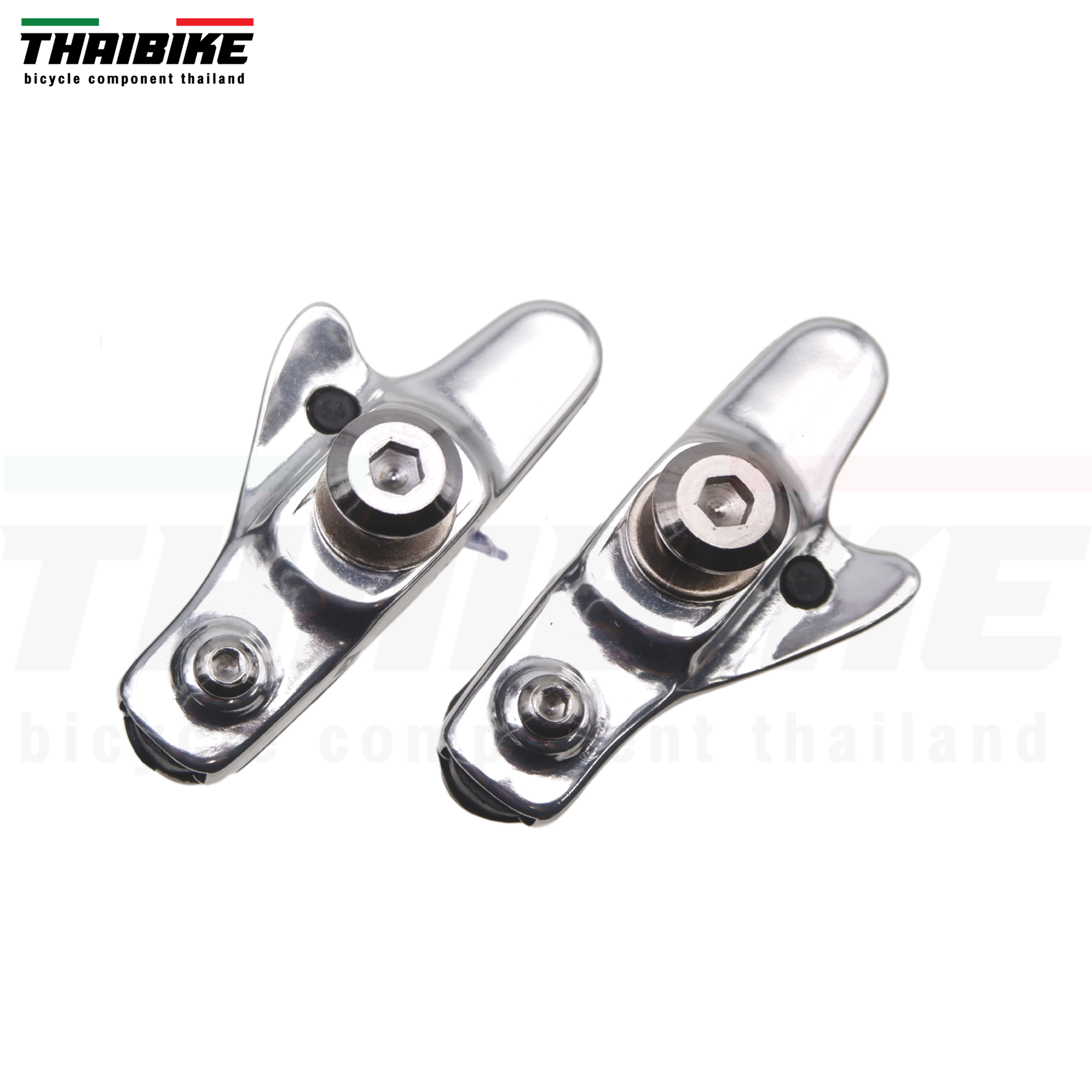 ผ้าเบรคจักรยานเสือหมอบล้ออลูมิเนียม แบบมีฝักเบรค THAIBIKE แถมฟรียางเบรค 1 ชุด