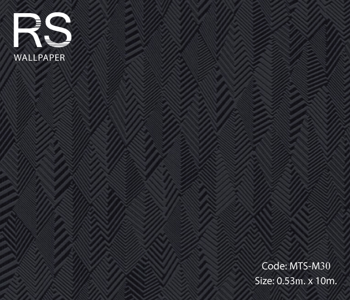 วอลเปเปอร์ลายโมเดิร์นโทนสีดำ MTS-M30