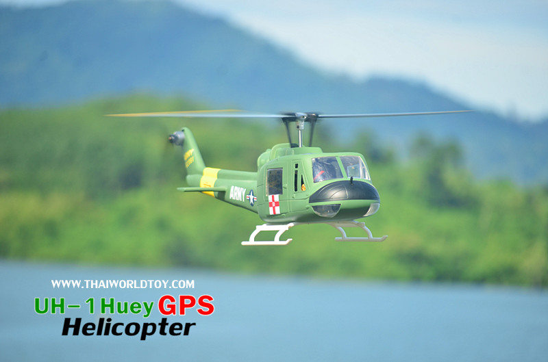 ๊็UH-1 Huey GPS Helicopter 450 FLywing+H1