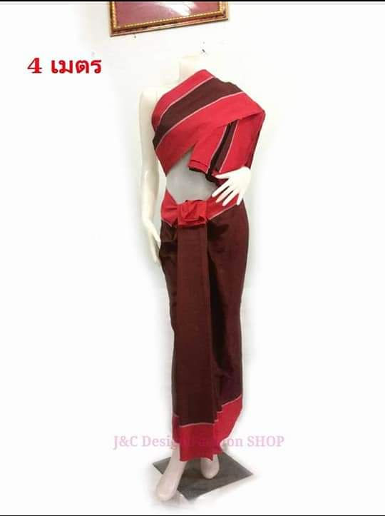 ผ้าซิ่นมัดหมี่ตีนแดง #ผ้าซิ่นมัดหมี่ตีนแดง #ผ้าถุงฝ้ายมัดหมี่ตีนแดงบุรีรัมย์ #ผ้าทอพื้นเมือง ขนาดยาว 2 เมตร ทำผ้านุ่งโจง ทำผ้าถุง ทำผ้าซิ่น ตัดชุด