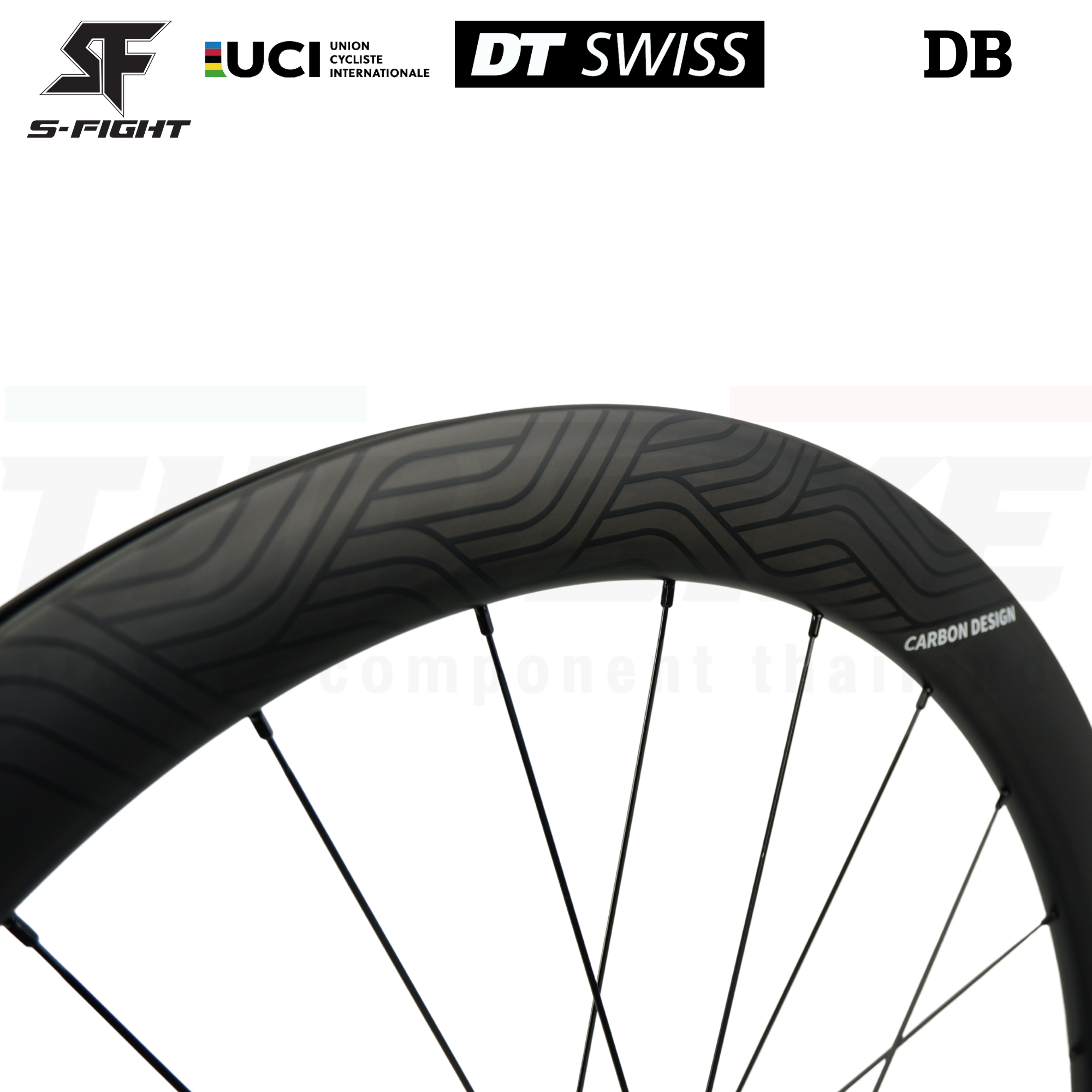 ล้อคาร์บอนจักรยานเสือหมอบ Carbon S-Fight Copper 700C ดุม DT-350