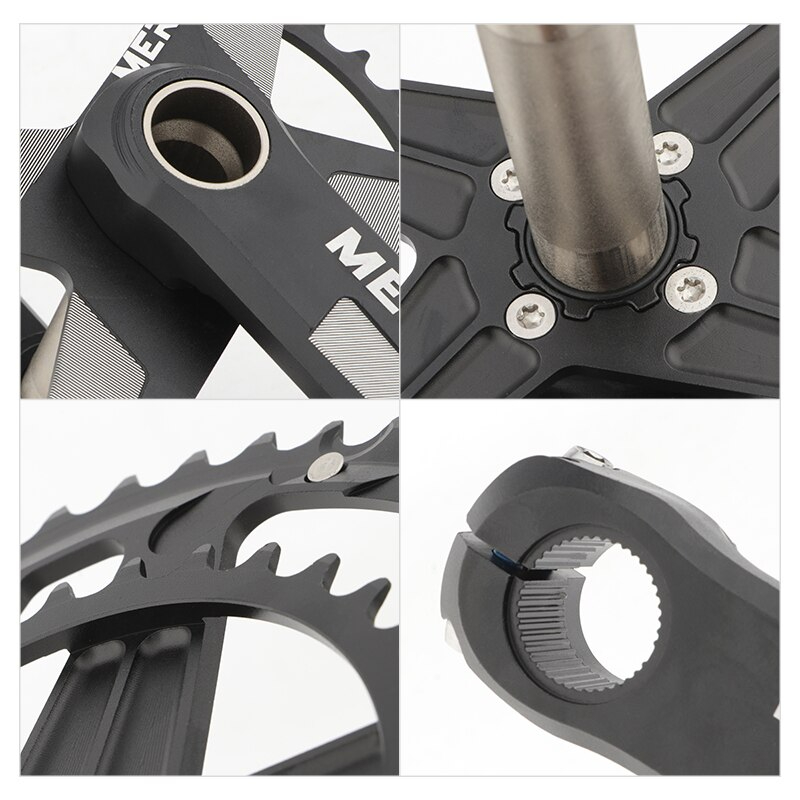 ชุดขาจานจักรยานเสือหมอบพร้อมกะโหลก ยี่ห้อ MEROCA DAWN 50/34 53/39 ขายาว 170